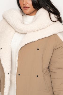 Women's Contrast Sherpa Jacket