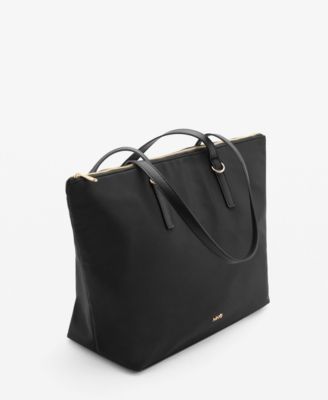 MANGO - Women's Nylon Shopper Bag