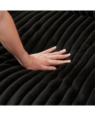  L-Shaped Sofa with Cup Holder, Footrest & Pillows (USB/Type-C Ports)