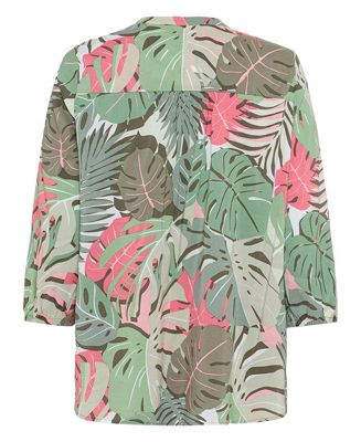 Women's Palm Print Tunic Blouse
