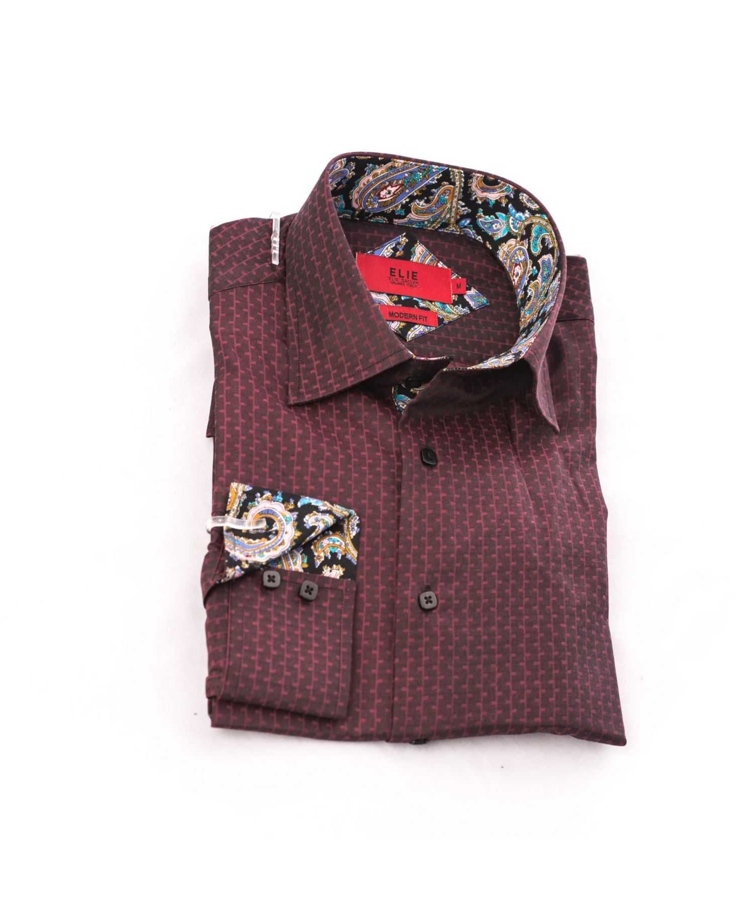 Little Boys Wine Button-Down Slim Fit Shirt