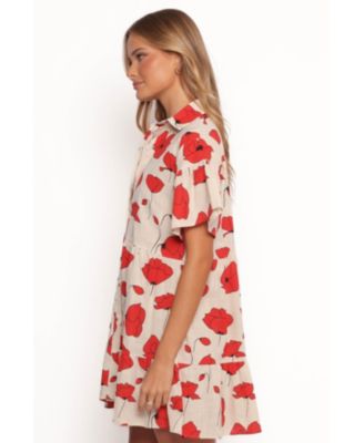 Women's Peachy Mini Linen Dress