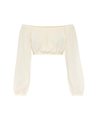 Women's Cropped Off The Shoulder Top