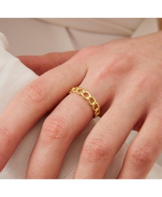 Sterling Silver Chain Ring