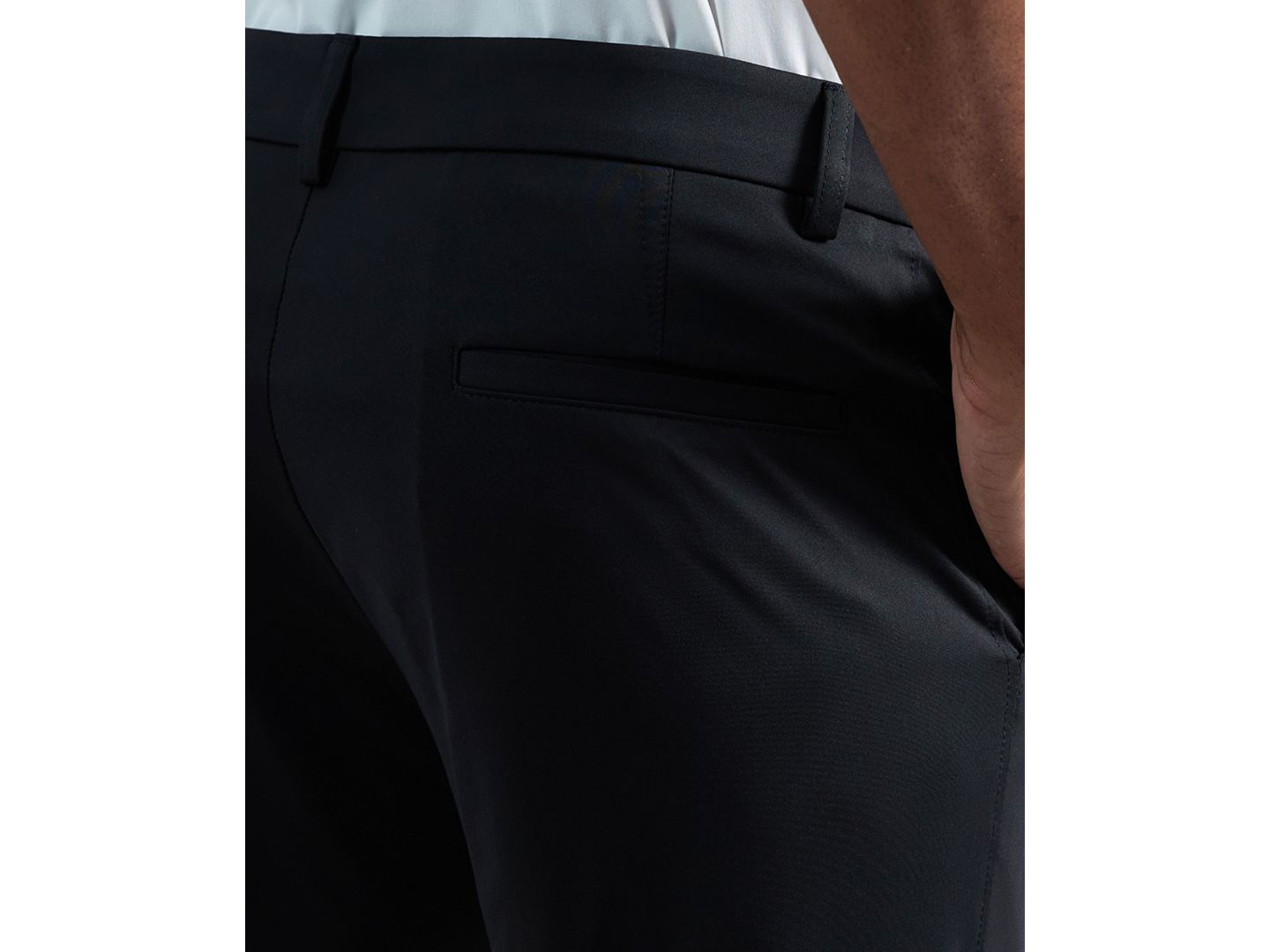 Мужские брюки Kenneth Cole Reaction Premium Stretch Modern-Fit Casual Pant, цвет: Чёрный — фото 5