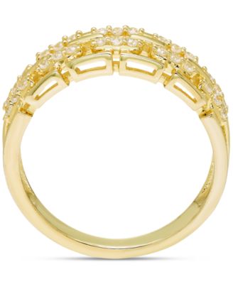 Diamond Link Ring (1/4 ct. t.w) in 10k Yellow Gold