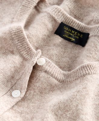 Petite Cashmere Crewneck Button-Front Cardigan, Exclusively at Macy's 