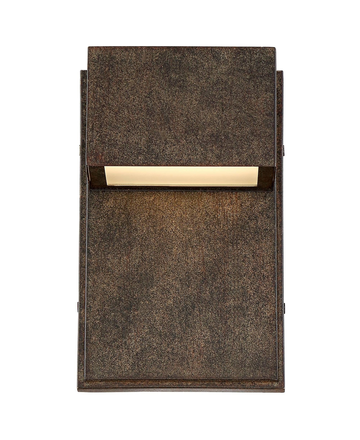 Lyons Modern Industrial Outdoor Wall Light Fixtures Set of 2 Bronze Black Box Frame Led 8" for Post Exterior Barn Deck House Porch Yard Patio Garage G