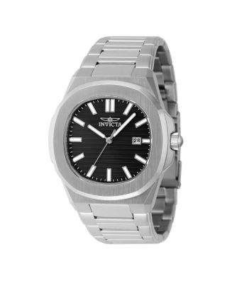 Invicta Men's 48319 Speedway Quartz 3 Hand Black Dial Watch - Macy's