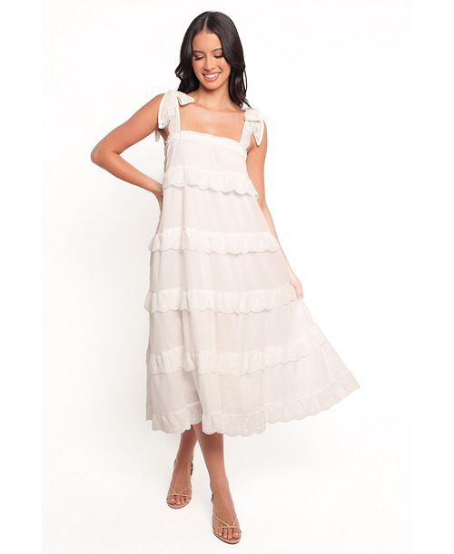 alfani Petal and Pup Women's Harriette Midi Dress Women's Fashion Shoes & Accessories