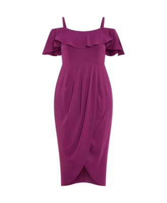 Women's Flirtation Drape Midi Dress