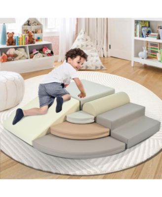 Streamdale Pizza-Shaped Soft Foam Climbing Blocks for Toddlers