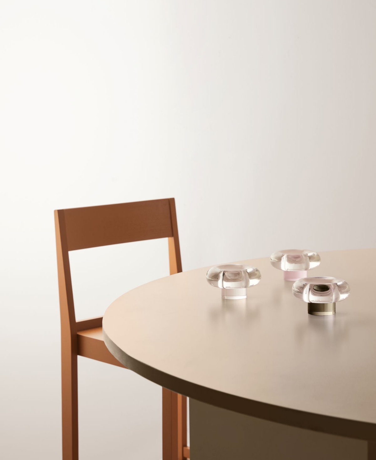 Kosta Boda Crystal Orion Votive Candle Holder In Gray