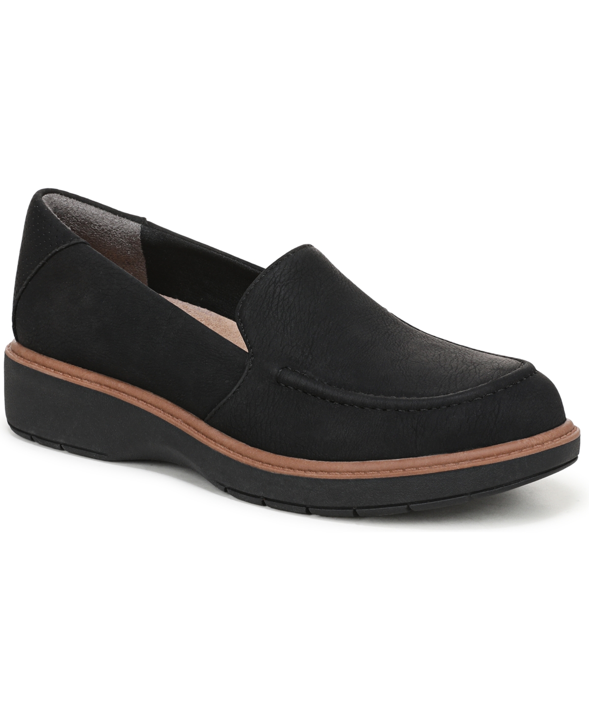 Women's Calm Down Round Toe Loafers - Burgundy Faux Leather