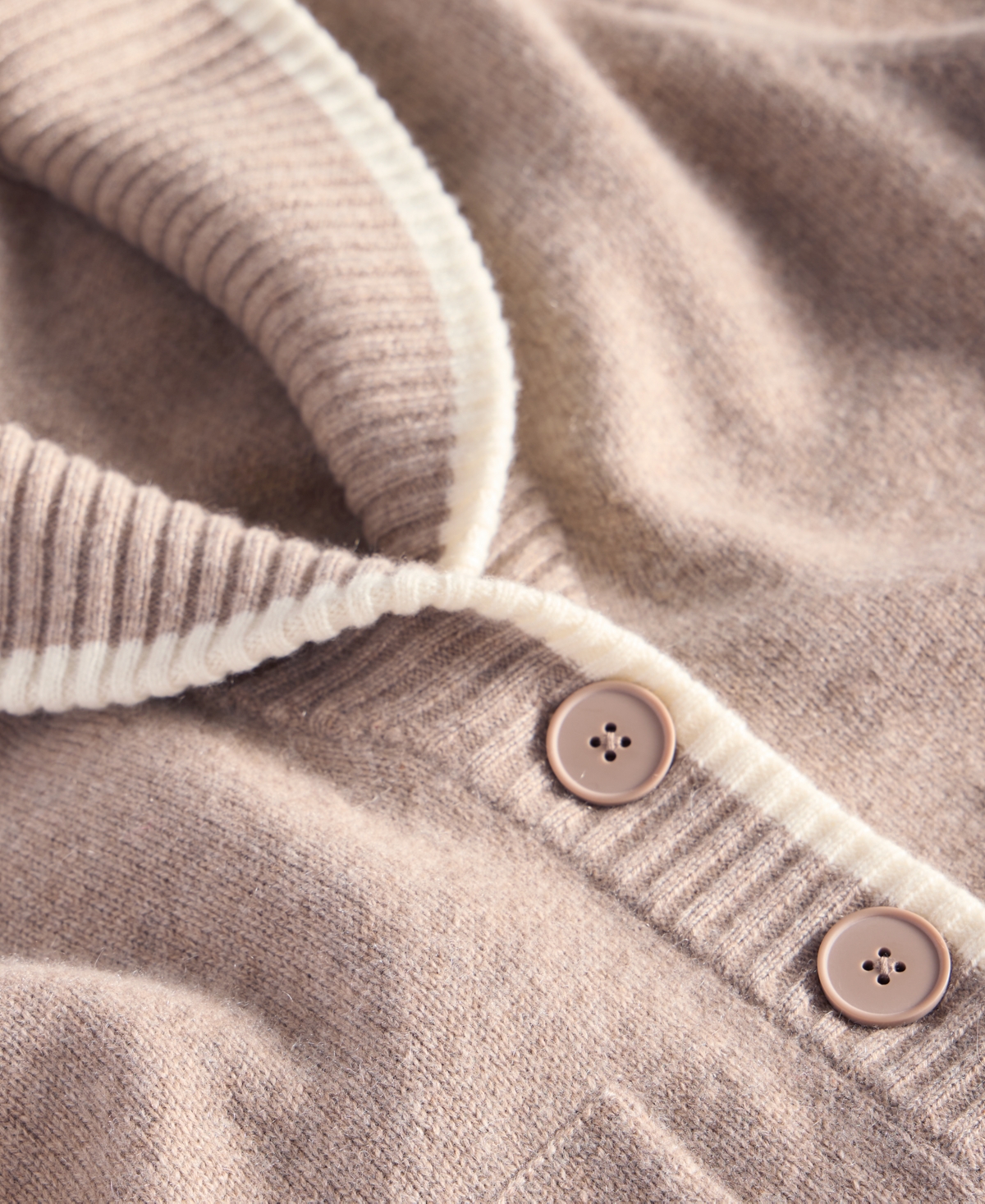Charter Club Women's 100% Cashmere Tipped Shawl-collar Boyfriend Cardigan, Macy's Exclusive In Pink