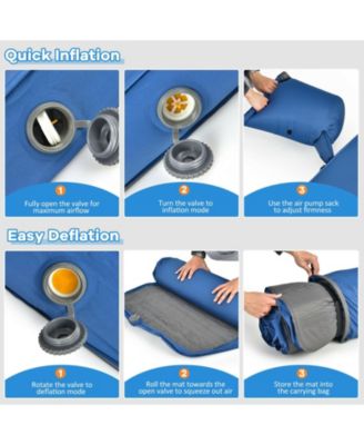 Self Inflating Folding Camping Sleeping Mattress with Carrying Bag