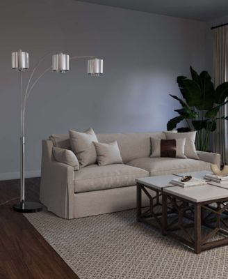 90" Metal Marilyn 3 Light Arc Floor Lamp