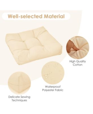21 Inch x 21 Inch Patio Chair Seat Cushion Pads for Indoor and Outdoor