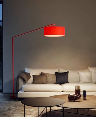 87" Metal Stretch Chairside Arc Floor Lamp