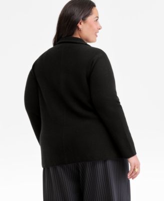 Plus Size 100% Cashmere Blazer, Macy's Exclusive