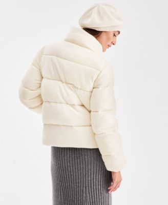 Women's Cashmere Puffer Jacket, Macy's Exclusive
