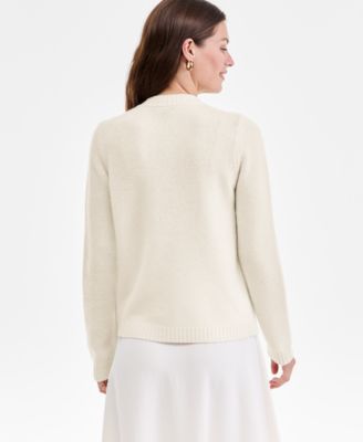 Women's 100% Cashmere Chunky Crewneck Cardigan, Macy's Exclusive
