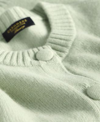 Women's 100% Cashmere Chunky Crewneck Cardigan, Macy's Exclusive