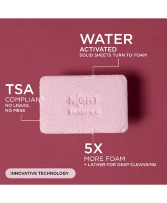 Travel Shampoo Sheets, TSA-Approved No-Limits, No-Spills, Instantly Dissolves, 25-50 Washes