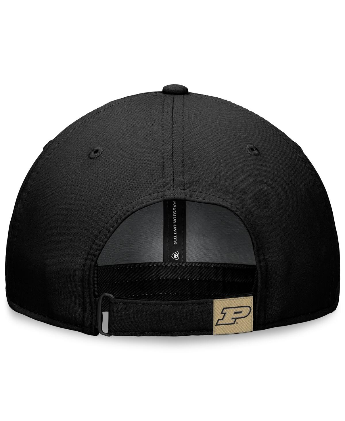 Top Of The World Men's Gray/black Purdue Boilermakers Nimble Adjustable Hat