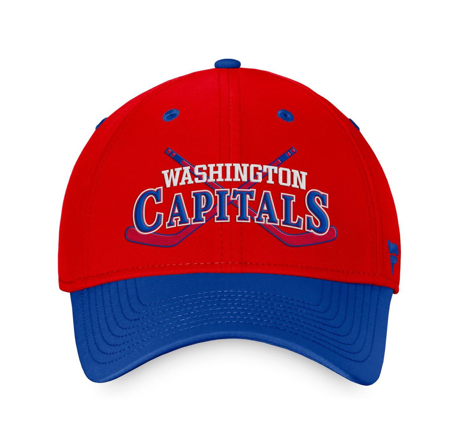 Men's Red/Blue Washington Capitals Heritage Vintage Flex Hat