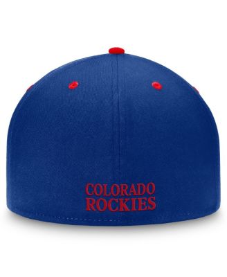 Men's Blue/Red CO Rockies Heritage Retro Fitted Hat