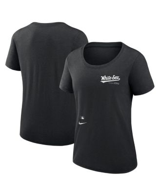 Nike - Women's Black Chicago White Sox Authentic Collection Performance Scoop Neck T-Shirt