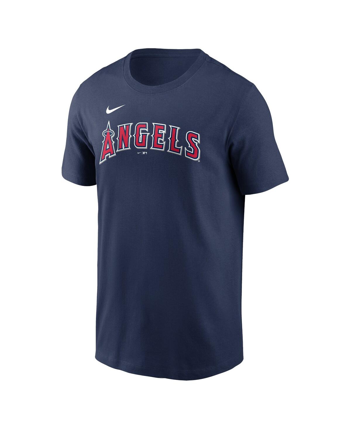 Nike Men's Anthony Rendon Navy Los Angeles Angels Fuse Name Number T-shirt In Blue