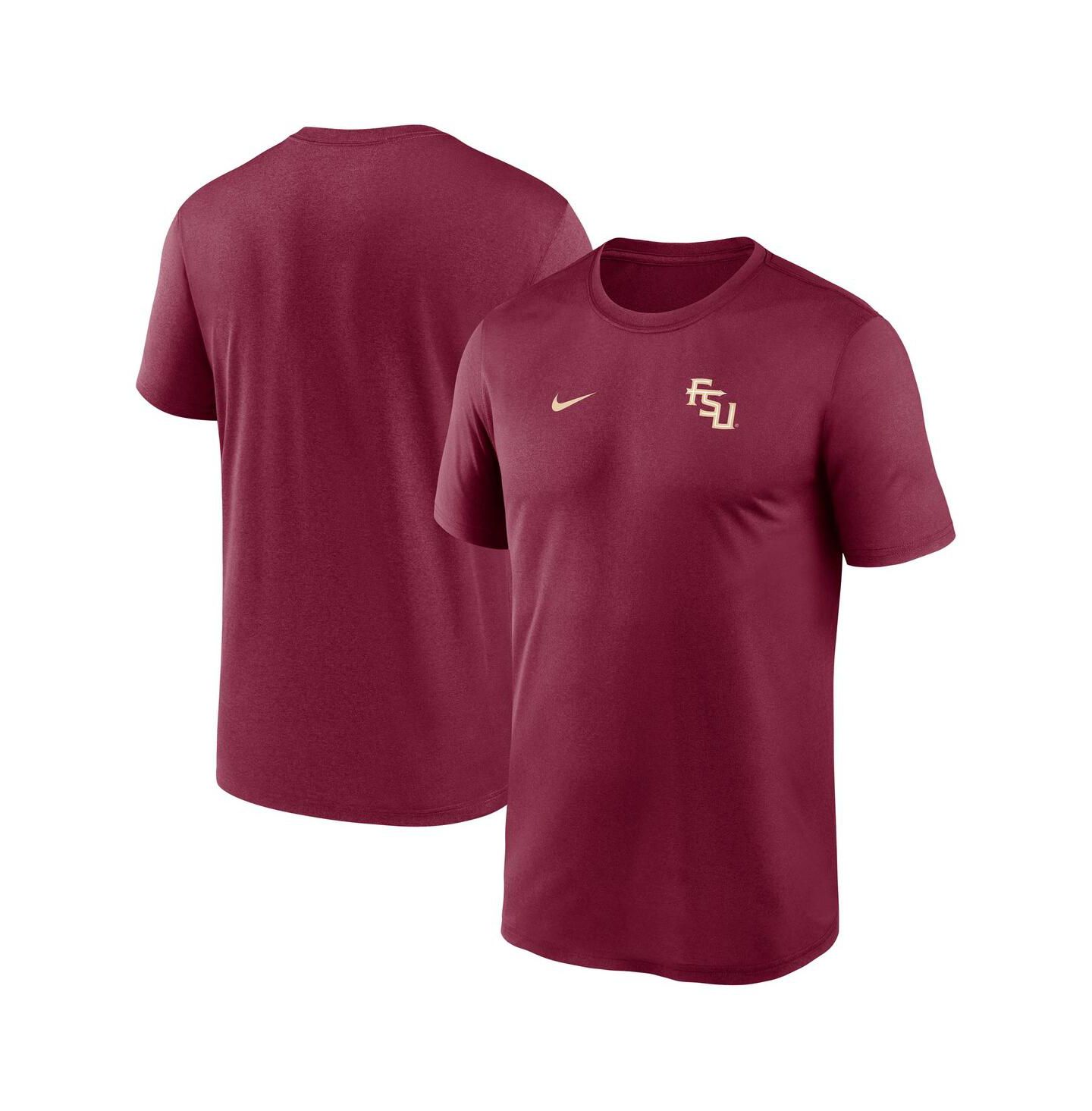 Мужская футболка Nike Garnet Florida State Seminoles 2025 Sideline Small Logo Legend Performance — фото 1
