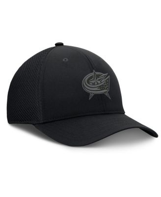 Men's Black Columbus Blue Jackets Pro Road Logo Mesh Flex Hat