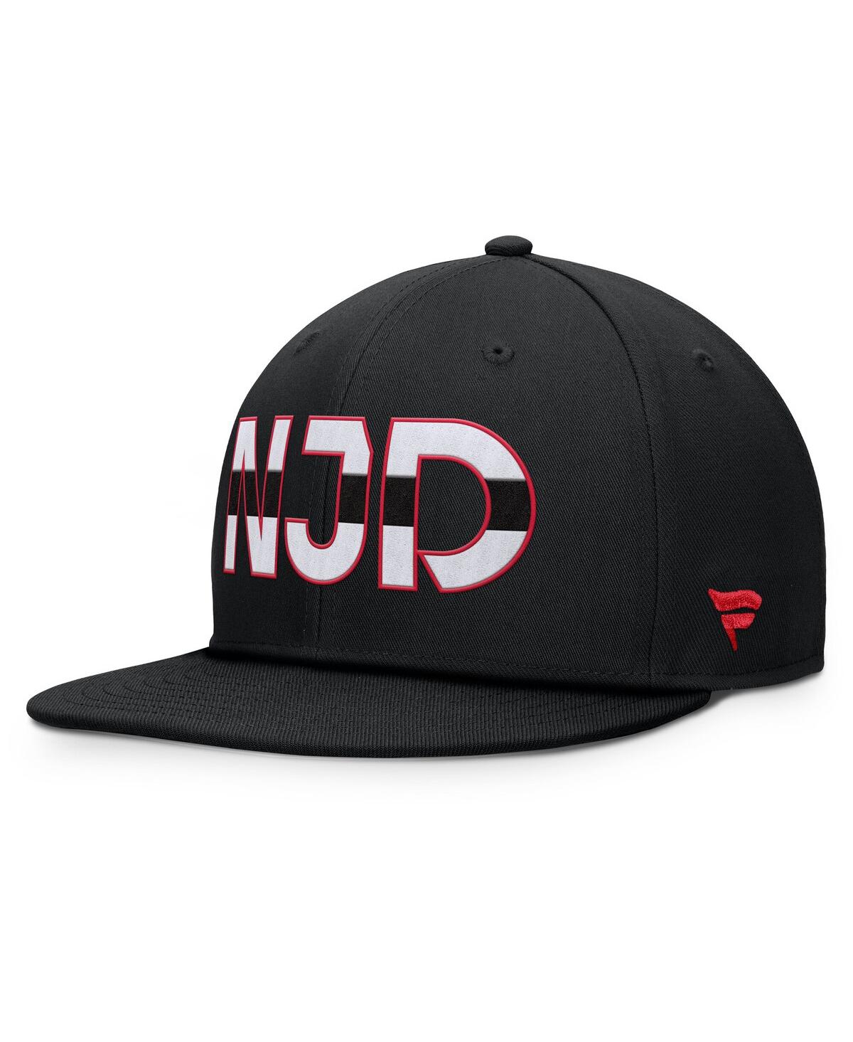 Fanatics Men's Black New Jersey Devils Authentic Pro Rink Snapback Hat In Black