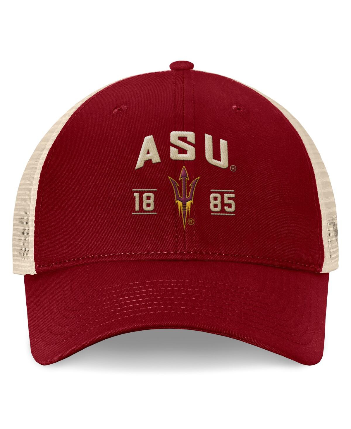 Top Of The World Men's Maroon Arizona State Sun Devils Heritage Waylon Trucker Adjustable Hat