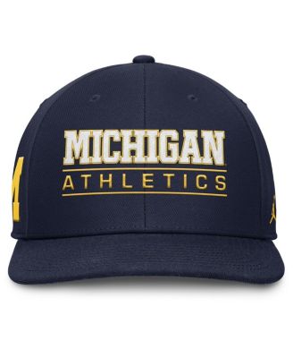 Men's Navy Michigan Wolverines Athletics Pro Adjustable Hat
