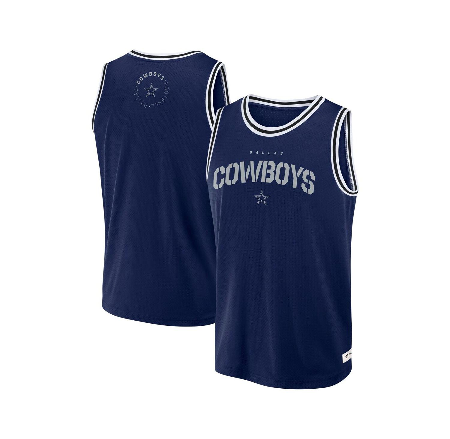 Men's Navy Dallas Cowboys Elements Future Ground Jersey Tank Top