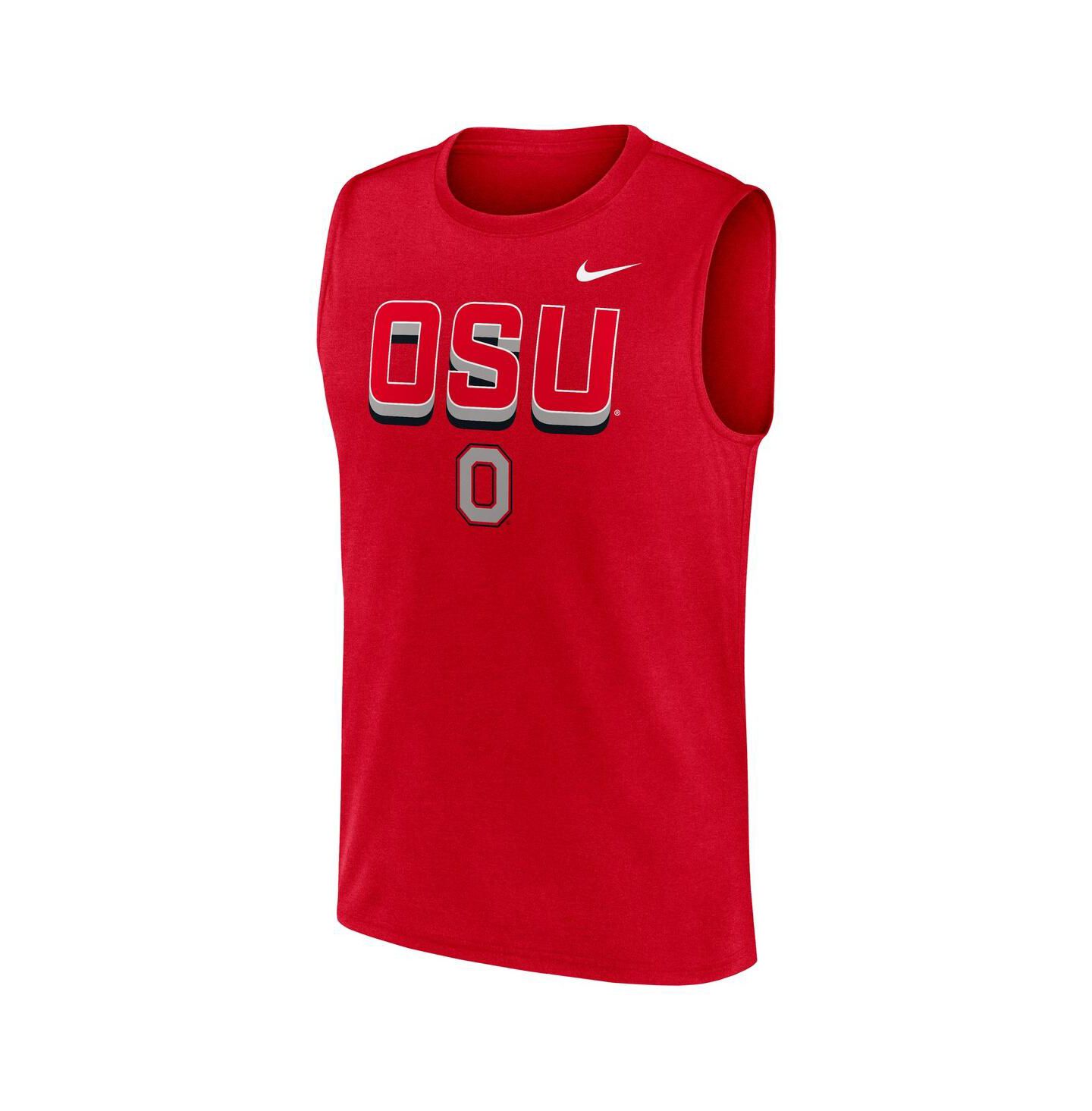 Мужской топ Nike Scarlet Ohio State Buckeyes Primetime Tricode Legend Performance — фото 2