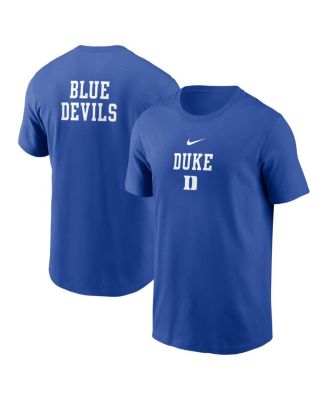 Nike - Men's Royal Duke Blue Devils 2-Hit Stacked T-Shirt