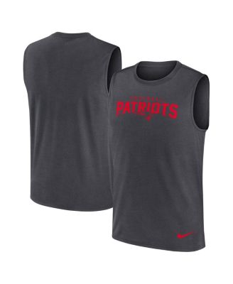 Nike - Men's Charcoal New England Patriots Primetime Legend Performance Muscle Tank Top