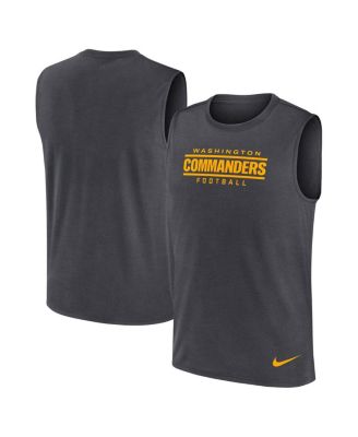 Nike - Men's Charcoal Washington Commanders Primetime Legend Performance Muscle Tank Top