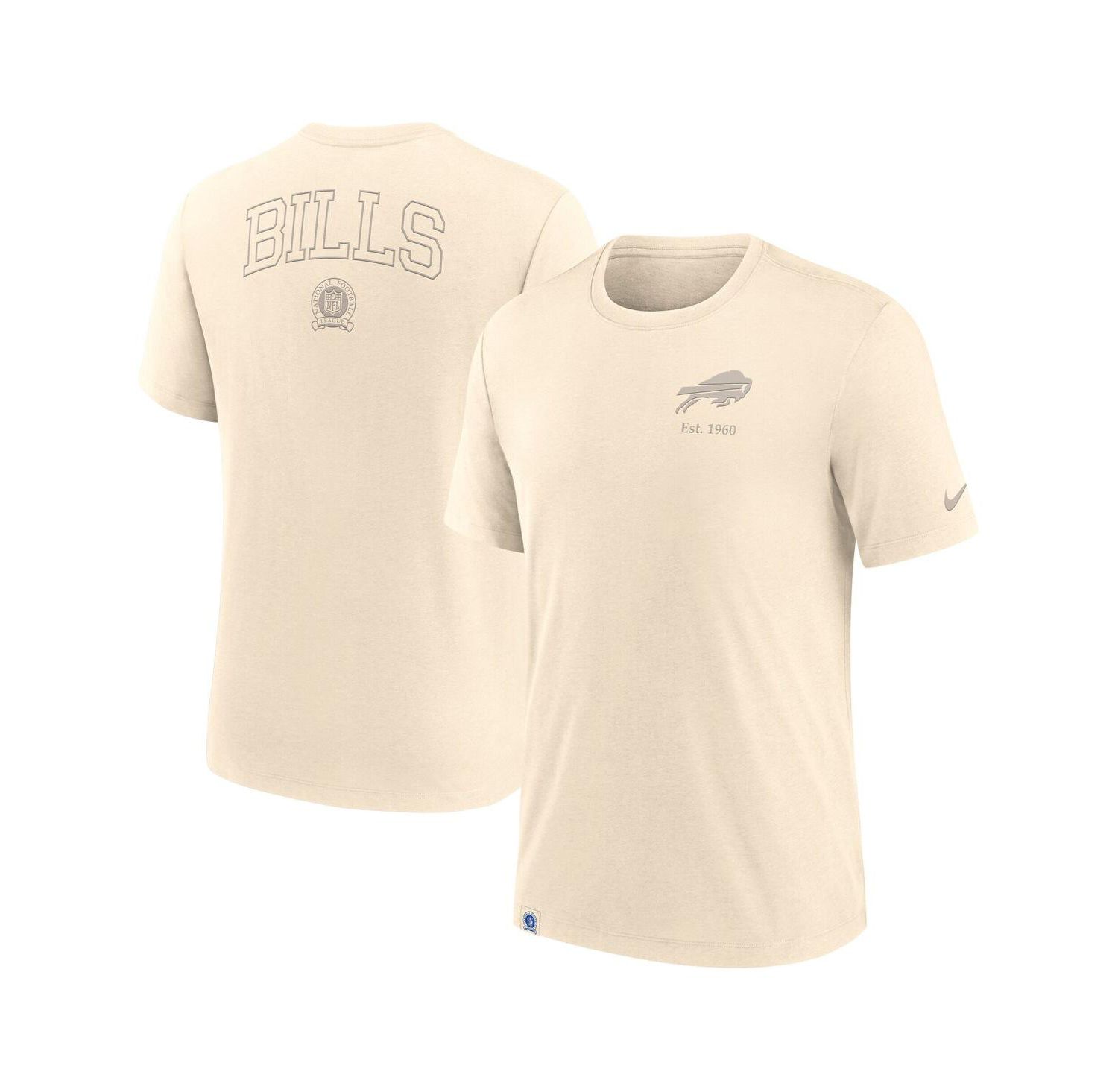 Men's Cream Buffalo Bills Glory Tri-Blend T-Shirt