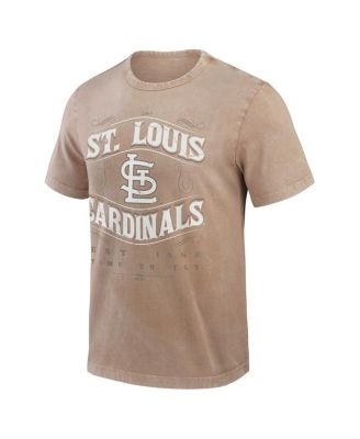 Men's Tan St. Louis Cardinals Sun Faded T-Shirt