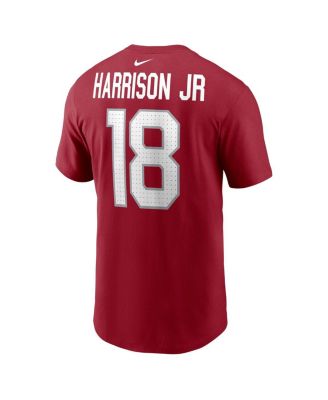 Men's Marvin Harrison Jr. Cardinal Arizona Cardinals Name Number T-Shirt