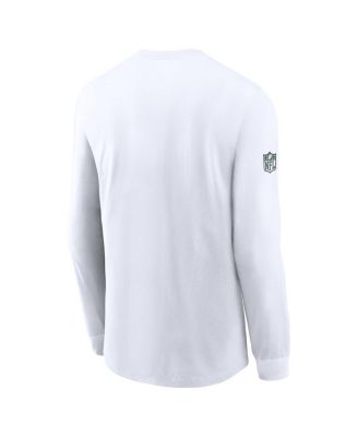 Men's White Green Bay Packers Sideline Performance Long Sleeve T-Shirt
