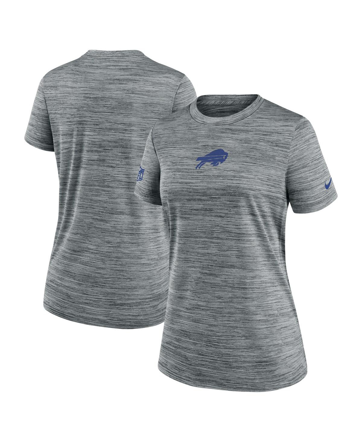 Nike Women's Heather Gray Buffalo Bills Offensive Line Velocity Performance T-shirt