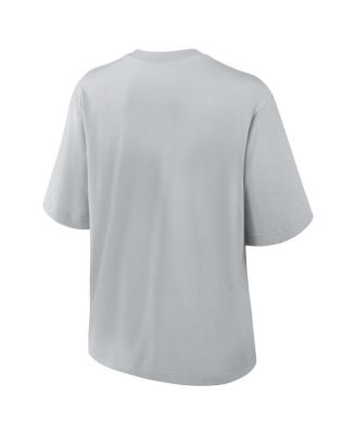 Women's Gray Detroit Lions Glory Arch Boxy T-Shirt