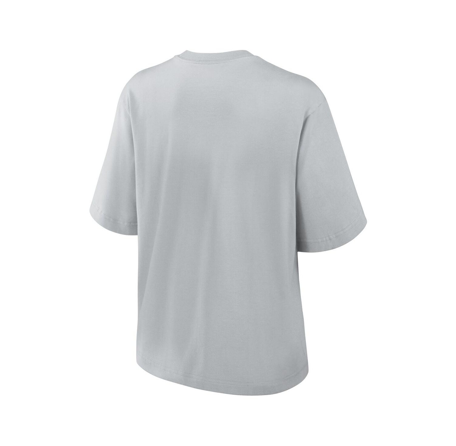 Women's Gray Detroit Lions Glory Arch Boxy T-Shirt